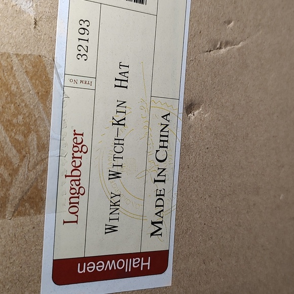 Longaberger Winky Witch-Kin Hat Item #32194, Approx 5.5" Tall, New In Box - Picture 3 of 8